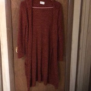 Long soft cardigan